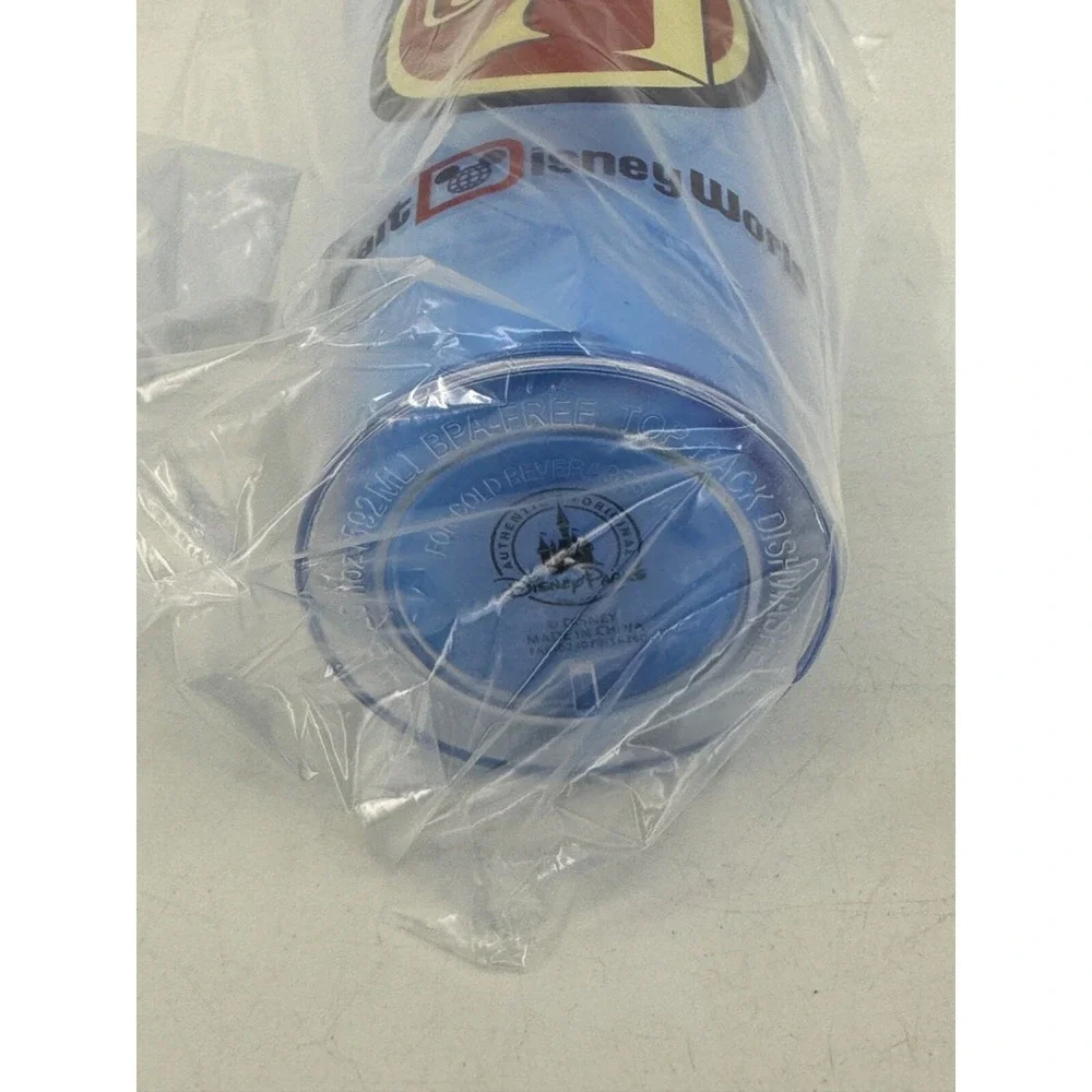 WDW‎ 45 Anniversary Walt Disney World Parks Plastic Tumbler W Straw And Lid NEW